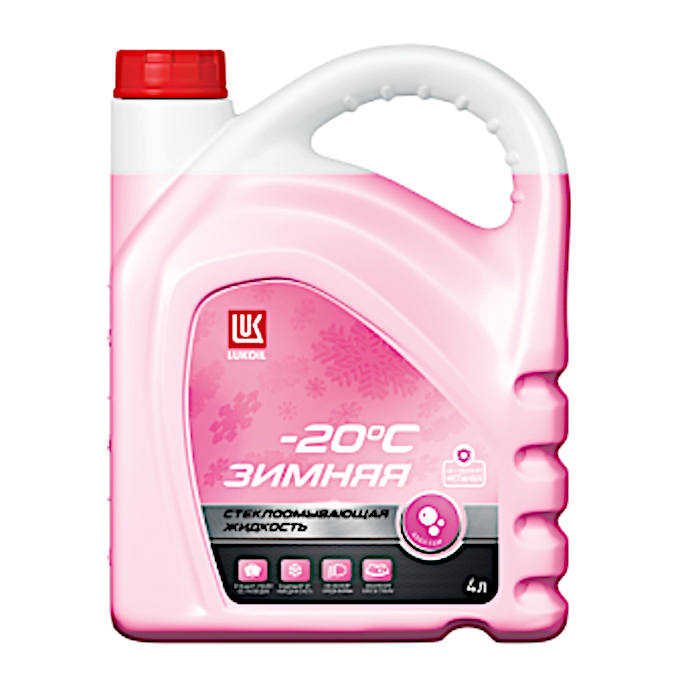 Жидкость стеклоочищающая LUKOIL (зима -20) к. 4л./3.772кг